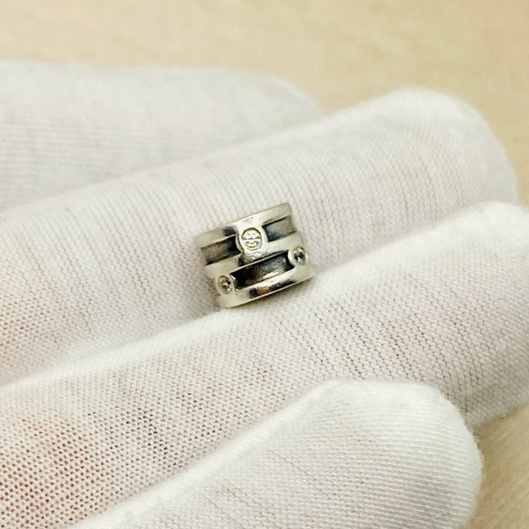 EUC Pandora 790291CZ Sterling Silver Sparkling Clip w/ Clear Zirconia - Picture 4 of 11